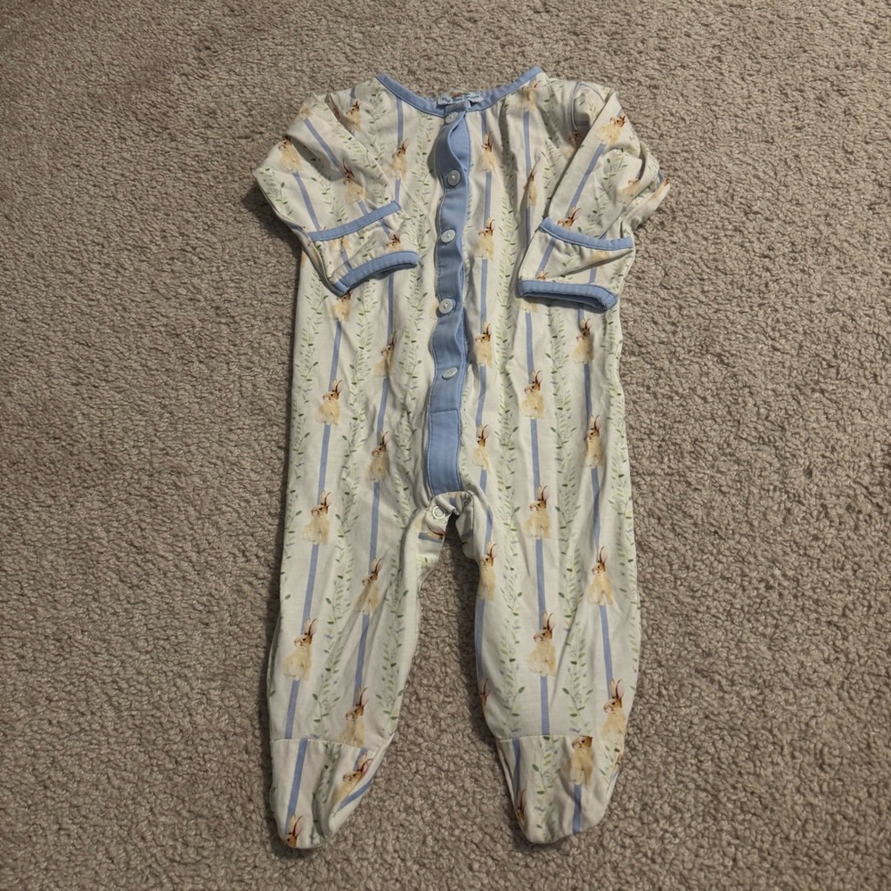 Busy Bee Smocks Easter Bunny Pajamas
